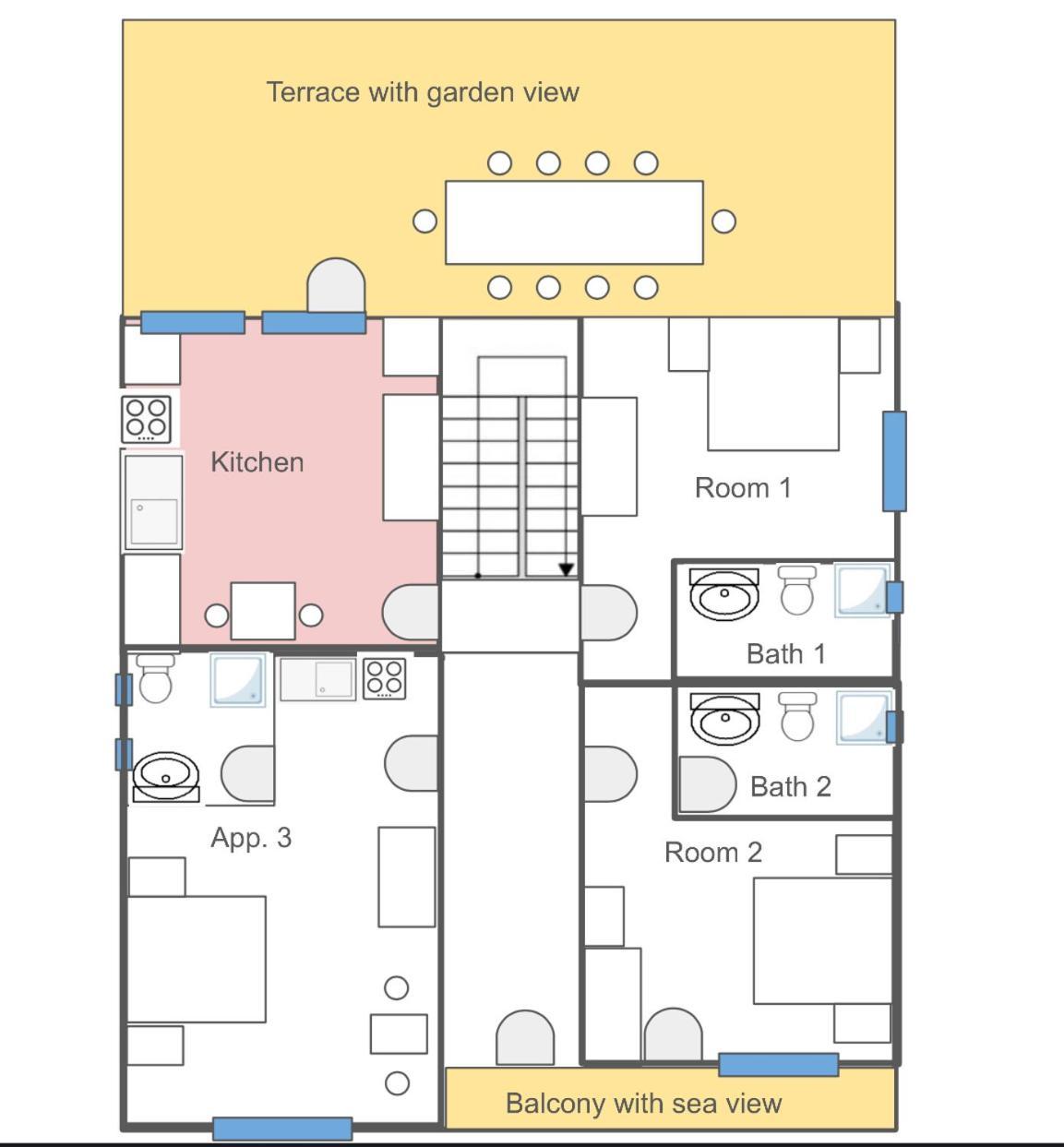 Superior Rooms Sea Side View Раб Екстериор снимка